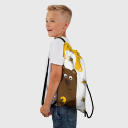 Рюкзак-мешок 3D Медведь в мёде - фото 2