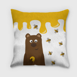 Подушка 3D Медведь в мёде