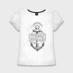 Женская футболка хлопок Slim Гладкое море