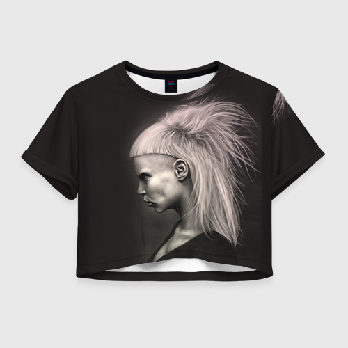 Женская футболка Crop-top 3D Die Antwoord 6, цвет 3D печать