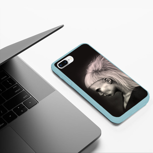 Чехол для iPhone 7Plus/8 Plus матовый Die Antwoord 6, цвет мятный - фото 5