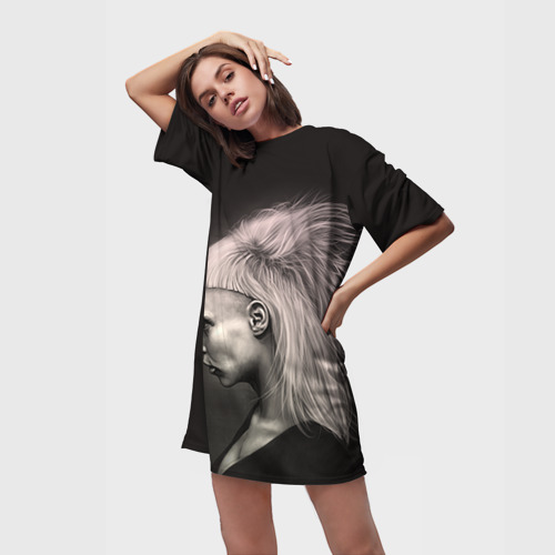 Платье-футболка 3D Die Antwoord 6, цвет 3D печать - фото 3
