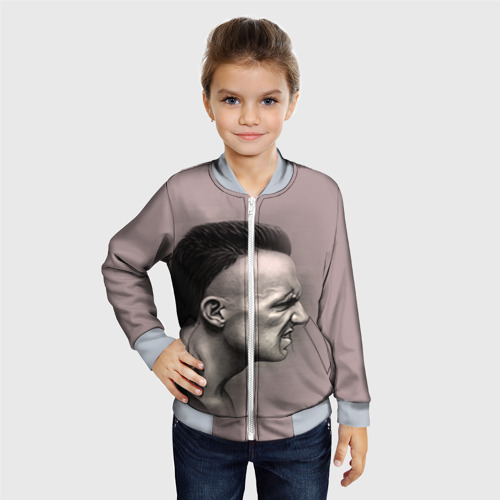 Детский бомбер 3D Die Antwoord 5, цвет серый - фото 3