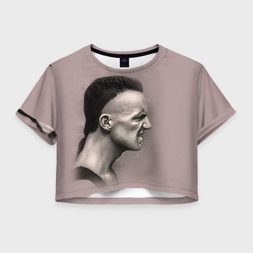 Женская футболка Crop-top 3D Die Antwoord 5, цвет 3D печать