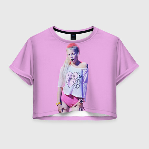 Женская футболка Crop-top 3D Die Antwoord 3, цвет 3D печать