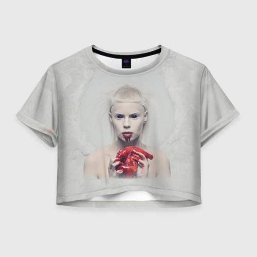 Женская футболка Crop-top 3D Die Antwoord, цвет 3D печать