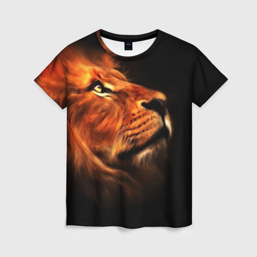 Женская футболка 3D Lion