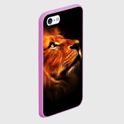 Чехол для iPhone 5/5S матовый Lion - фото 2