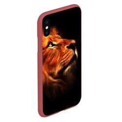 Чехол для iPhone XS Max матовый Lion - фото 2