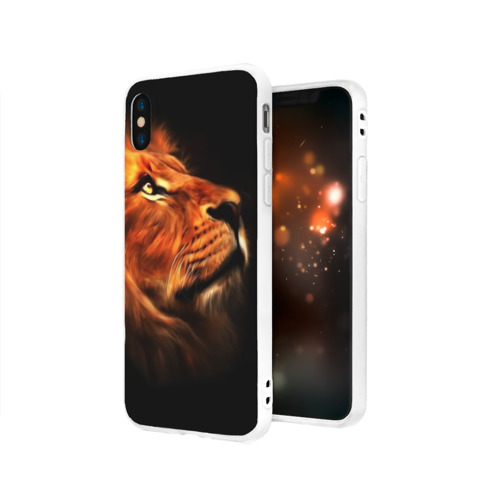 Чехол для iPhone X матовый Lion Фото 01 Чехол для iPhone X матовый Lion Фото 01