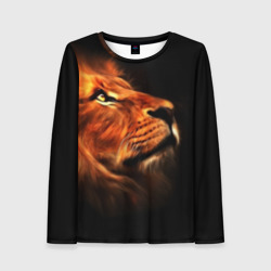 Женский лонгслив 3D Lion