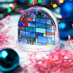 Игрушка Снежный шар Мозаичная абстракция - фото 2