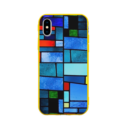 Чехол для Apple iPhone X силиконовый матовый Мозаичная абстракция Фото 01 Чехол для Apple iPhone X силиконовый матовый Мозаичная абстракция Фото 01