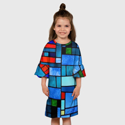 Детское платье 3D Мозаичная абстракция - фото 2