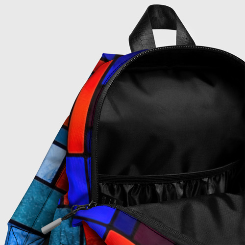 Детский рюкзак 3D с принтом Мозаичная абстракция, фото #4