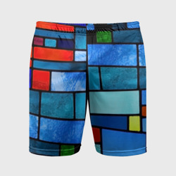 Мужские шорты спортивные Мозаичная абстракция