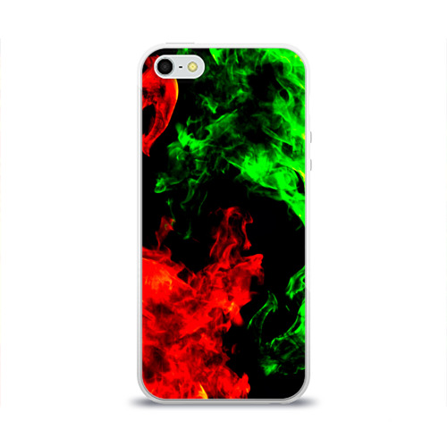 Чехол для Apple iPhone 5/5S силиконовый глянцевый Огненная битва Фото 01 Чехол для Apple iPhone 5/5S силиконовый глянцевый Огненная битва Фото 01