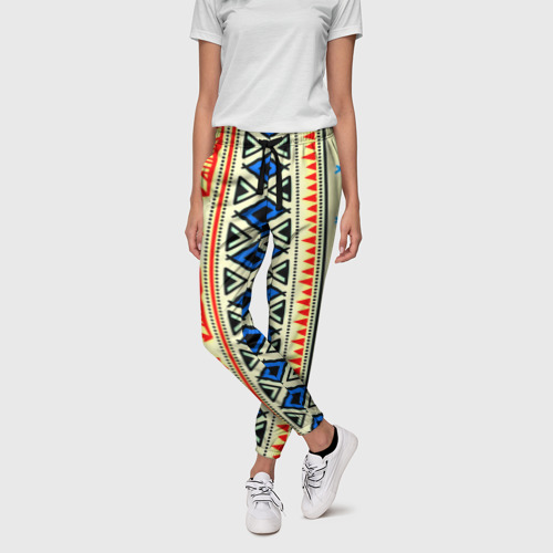 Женские брюки 3D Африка, цвет 3D печать - фото 3