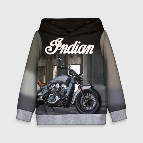 Детская толстовка 3D Indian 8, цвет меланж