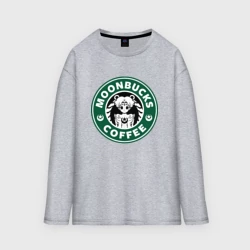 Женский лонгслив oversize хлопок Сейлор Мун. Старбакс