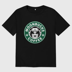 Женская футболка хлопок Oversize Сейлор Мун. Старбакс