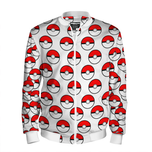 Мужской бомбер 3D Pokemon Pokeball