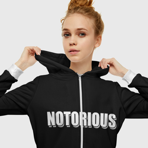 Женская толстовка 3D на молнии NOTORIOUS - фото 5