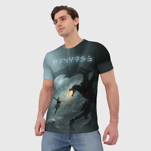Мужская футболка 3D Skyrim, цвет 3D печать - фото 3