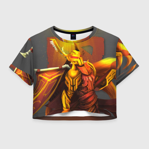 Женская футболка Crop-top 3D Legion Commander Dota, цвет 3D печать