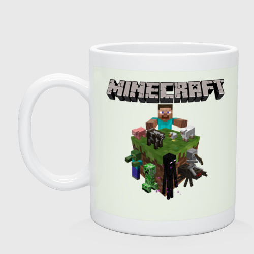 Кружка керамическая Minecraft, цвет фосфор