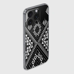 Чехол для iPhone 16 Pro силиконовый с защитой камеры Индейские мотивы - фото 2