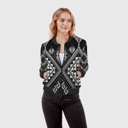Женский бомбер 3D Индейские мотивы - фото 2