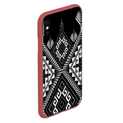 Чехол для iPhone XS Max матовый Индейские мотивы - фото 2