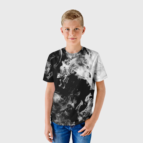 Детская футболка 3D Дым, цвет 3D печать - фото 3