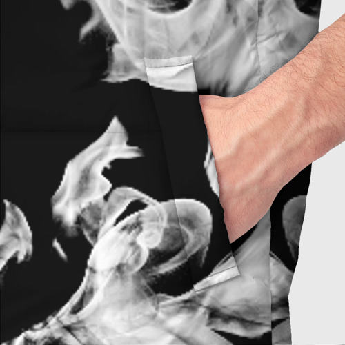 Мужской жилет утепленный 3D Дым, цвет черный - фото 6