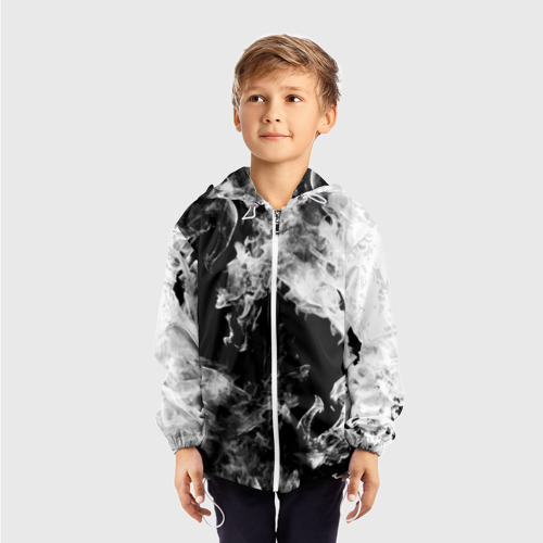 Детская ветровка 3D Дым, цвет белый - фото 3