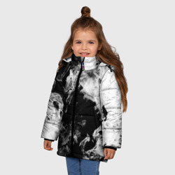 Зимняя куртка для девочек 3D Дым - фото 2