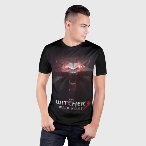 Мужская футболка 3D Slim THE WITCHER WILD HUNT, цвет 3D печать - фото 3