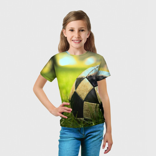 Детская футболка 3D Футбол, цвет 3D печать - фото 5