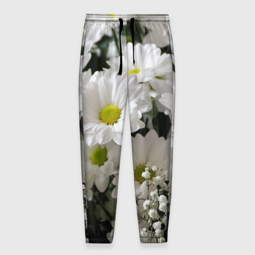 Мужские брюки 3D Белоснежное цветение