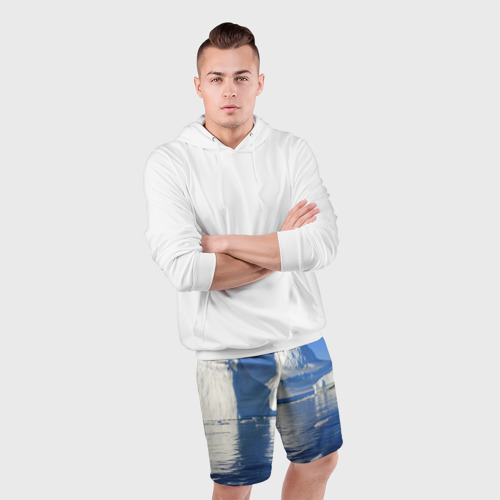 Мужские шорты спортивные Айсберг, цвет 3D печать - фото 5