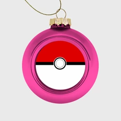 Ёлочный шар стеклянный/пластиковый Покеболл 4