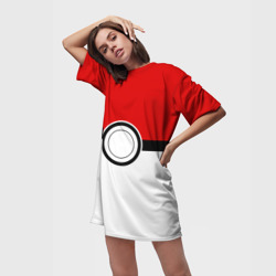 Платье-футболка 3D Покеболл 4 - фото 2