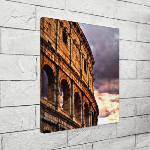 Холст квадратный Колизей, цвет 3D печать - фото 3