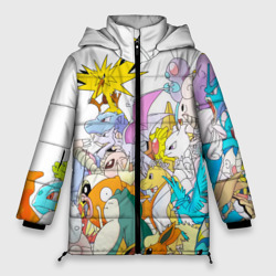 Женская зимняя куртка Oversize Покемоны