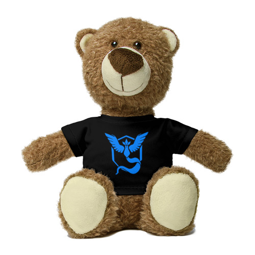 Миша в футболке 3D Pokemon Blue Team Фото 01 Миша в футболке 3D Pokemon Blue Team Фото 01