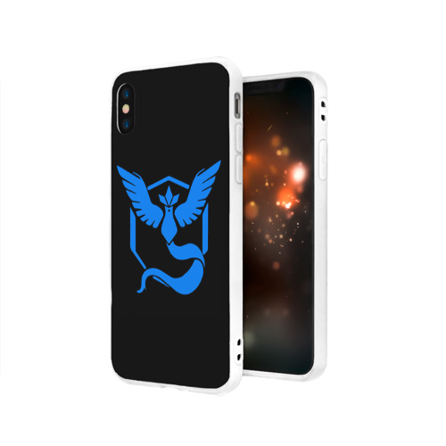 Чехол для Apple iPhone X силиконовый матовый Pokemon Blue Team Фото 01 Чехол для Apple iPhone X силиконовый матовый Pokemon Blue Team Фото 01