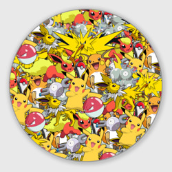 Круглый коврик для мышки Pokemon 5