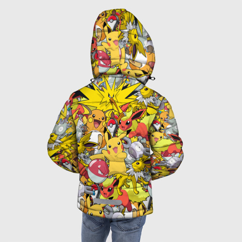 Зимняя куртка для мальчиков 3D Pokemon 5, цвет черный - фото 4
