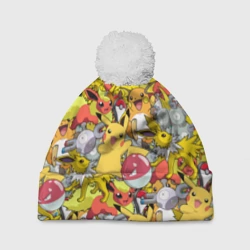 Шапка 3D c помпоном Pokemon 5